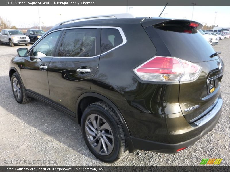 Midnight Jade / Charcoal 2016 Nissan Rogue SL AWD