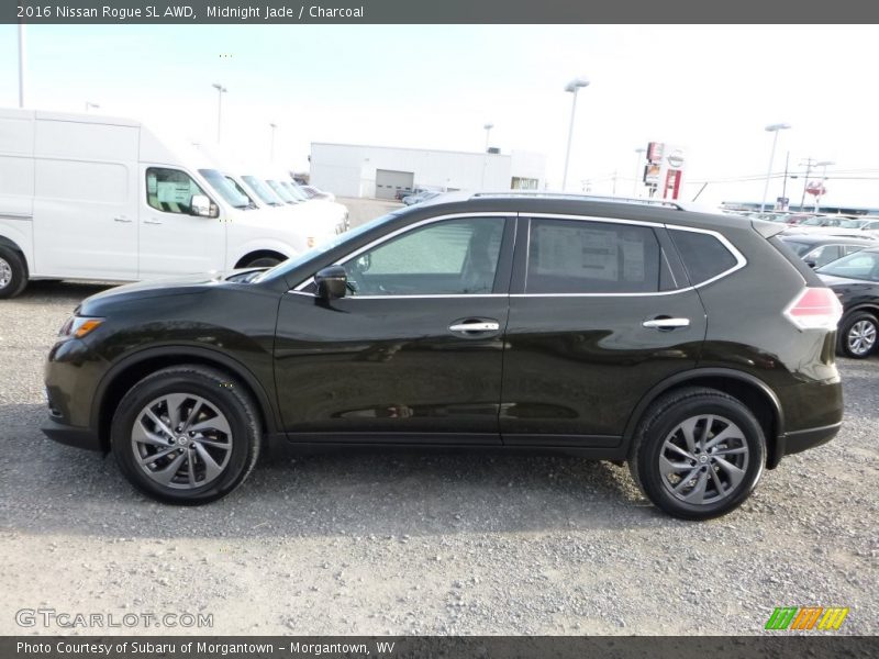 Midnight Jade / Charcoal 2016 Nissan Rogue SL AWD