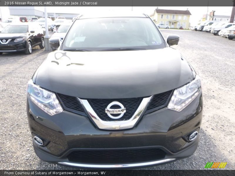 Midnight Jade / Charcoal 2016 Nissan Rogue SL AWD