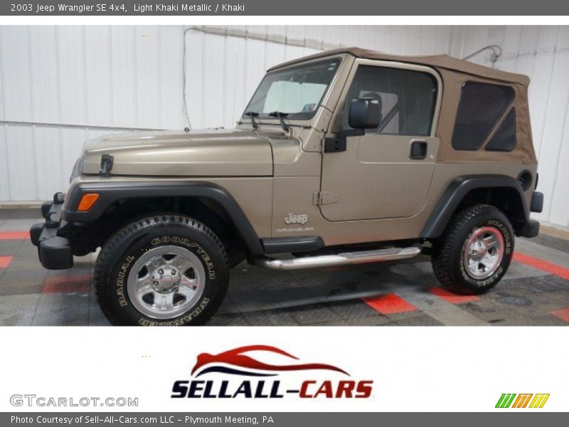Light Khaki Metallic / Khaki 2003 Jeep Wrangler SE 4x4