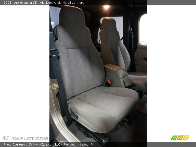 Front Seat of 2003 Wrangler SE 4x4
