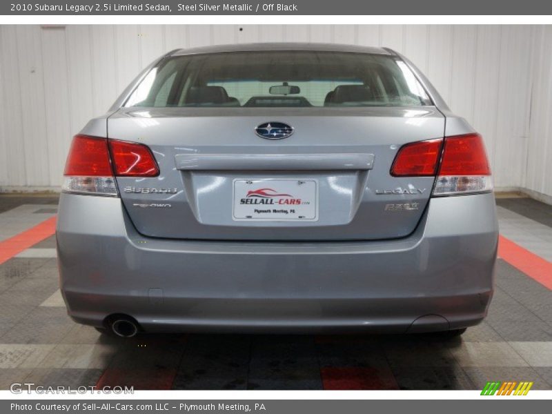 Steel Silver Metallic / Off Black 2010 Subaru Legacy 2.5i Limited Sedan