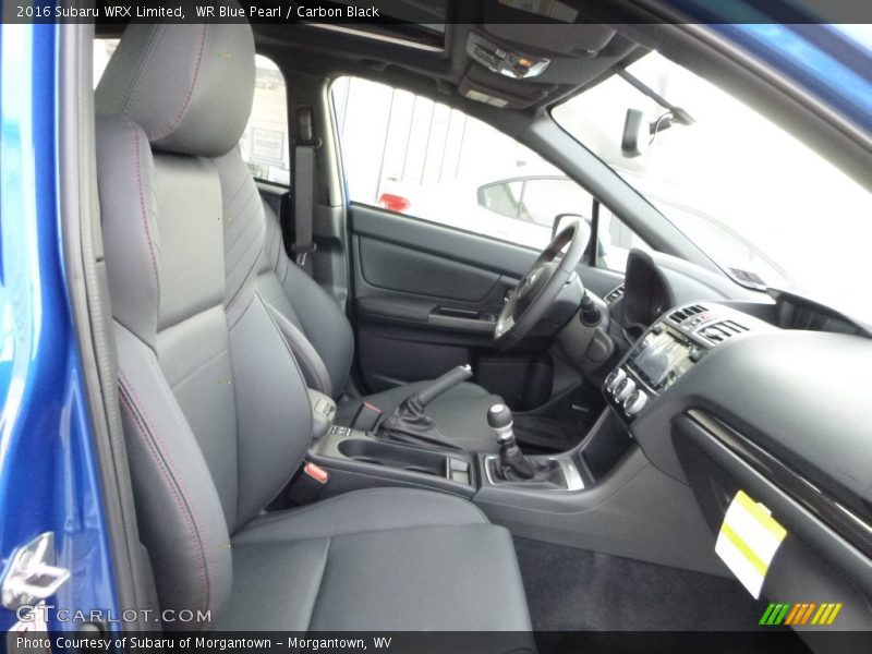 Front Seat of 2016 WRX Limited