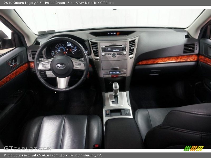 Steel Silver Metallic / Off Black 2010 Subaru Legacy 2.5i Limited Sedan