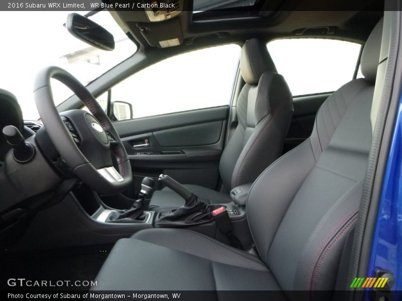 WR Blue Pearl / Carbon Black 2016 Subaru WRX Limited