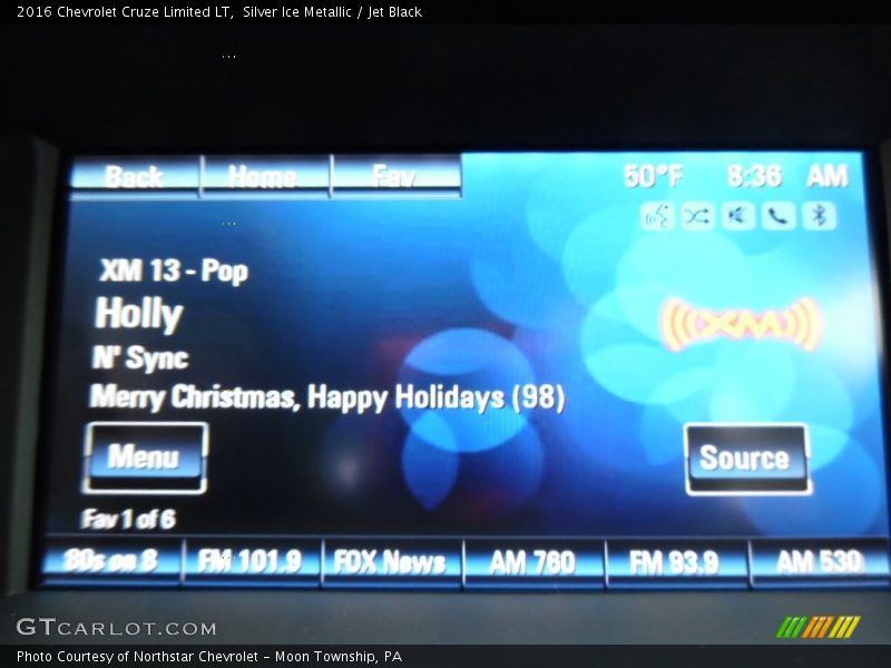 Silver Ice Metallic / Jet Black 2016 Chevrolet Cruze Limited LT