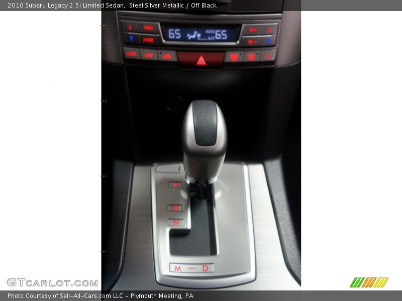 Steel Silver Metallic / Off Black 2010 Subaru Legacy 2.5i Limited Sedan