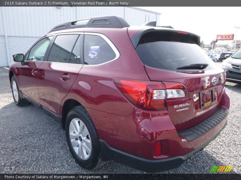 Venetian Red Pearl / Warm Ivory 2016 Subaru Outback 2.5i Premium