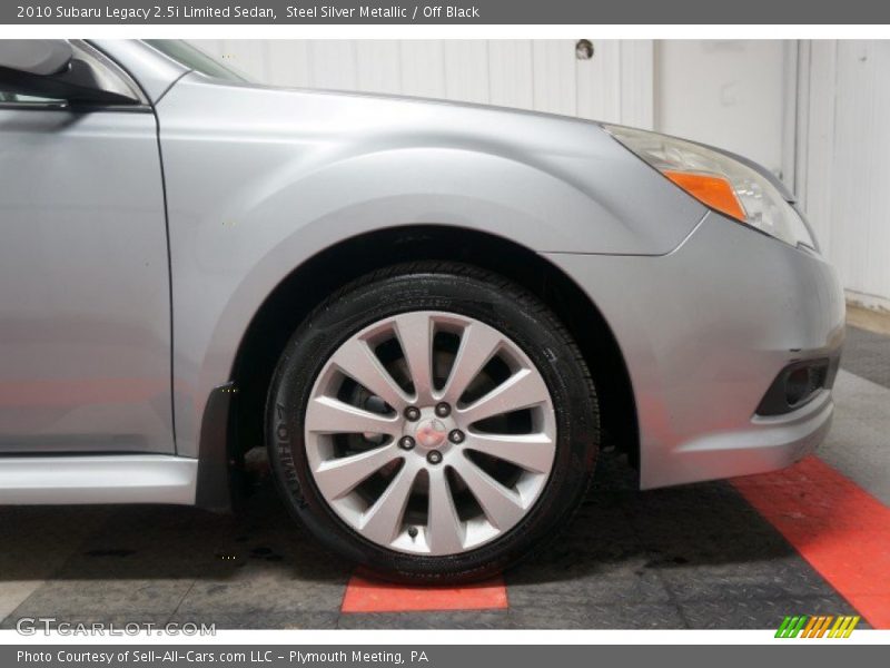 Steel Silver Metallic / Off Black 2010 Subaru Legacy 2.5i Limited Sedan