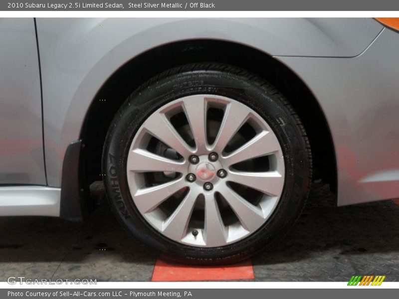 Steel Silver Metallic / Off Black 2010 Subaru Legacy 2.5i Limited Sedan