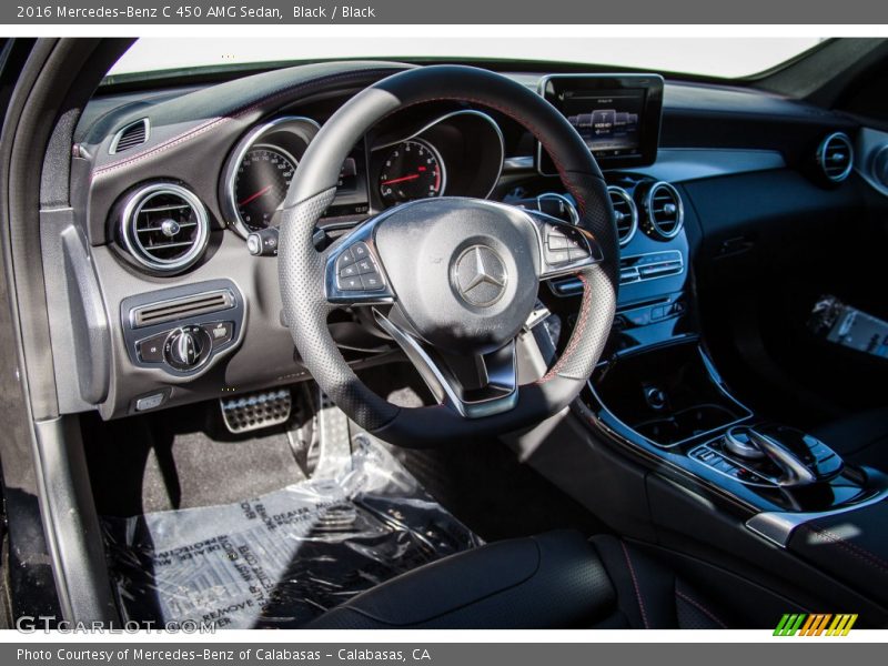 Black / Black 2016 Mercedes-Benz C 450 AMG Sedan