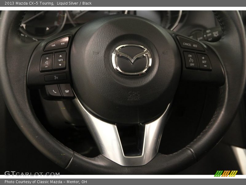 Liquid Silver / Black 2013 Mazda CX-5 Touring
