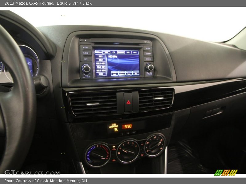 Liquid Silver / Black 2013 Mazda CX-5 Touring