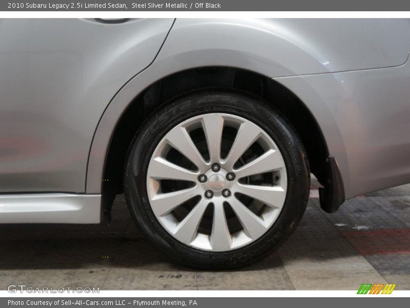 Steel Silver Metallic / Off Black 2010 Subaru Legacy 2.5i Limited Sedan