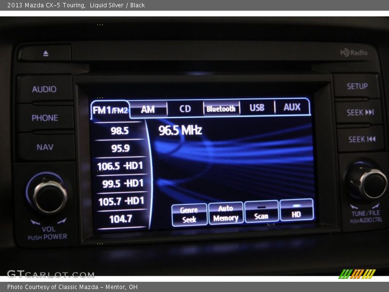 Liquid Silver / Black 2013 Mazda CX-5 Touring