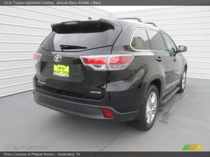 Attitude Black Metallic / Black 2015 Toyota Highlander Limited