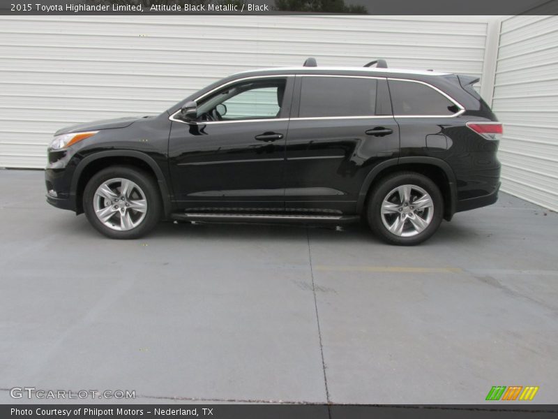 Attitude Black Metallic / Black 2015 Toyota Highlander Limited