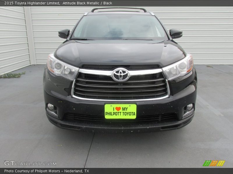 Attitude Black Metallic / Black 2015 Toyota Highlander Limited