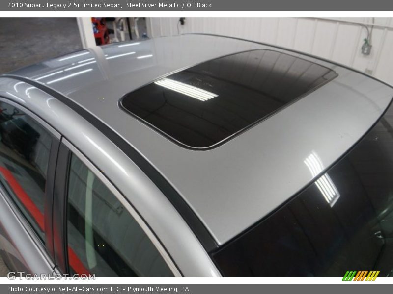 Steel Silver Metallic / Off Black 2010 Subaru Legacy 2.5i Limited Sedan