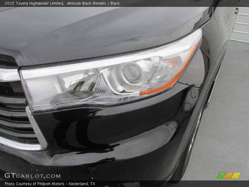 Attitude Black Metallic / Black 2015 Toyota Highlander Limited