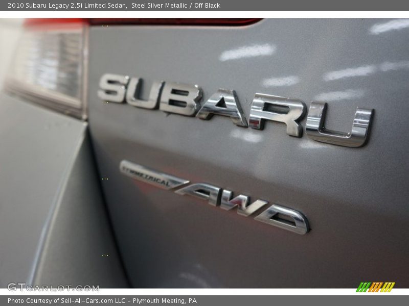 Steel Silver Metallic / Off Black 2010 Subaru Legacy 2.5i Limited Sedan