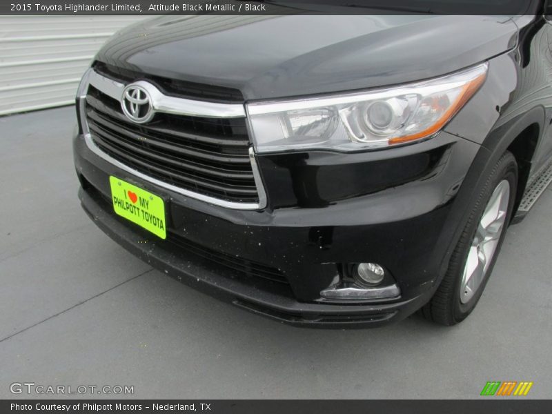 Attitude Black Metallic / Black 2015 Toyota Highlander Limited