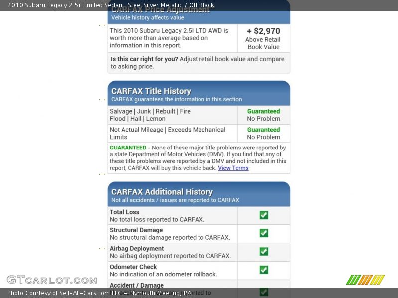 Steel Silver Metallic / Off Black 2010 Subaru Legacy 2.5i Limited Sedan