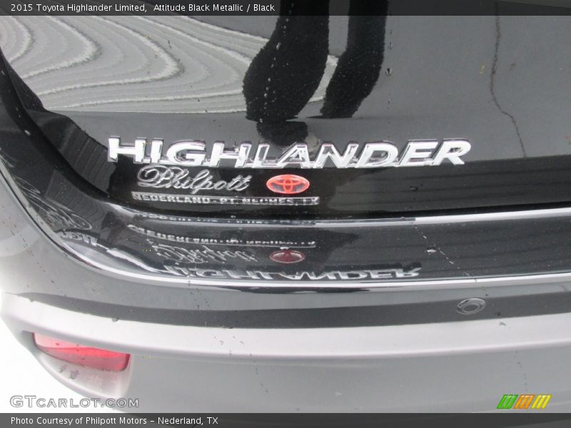 Attitude Black Metallic / Black 2015 Toyota Highlander Limited