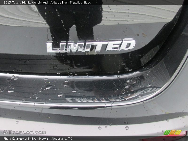Attitude Black Metallic / Black 2015 Toyota Highlander Limited