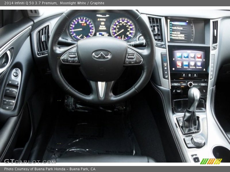 Moonlight White / Graphite 2014 Infiniti Q 50 3.7 Premium