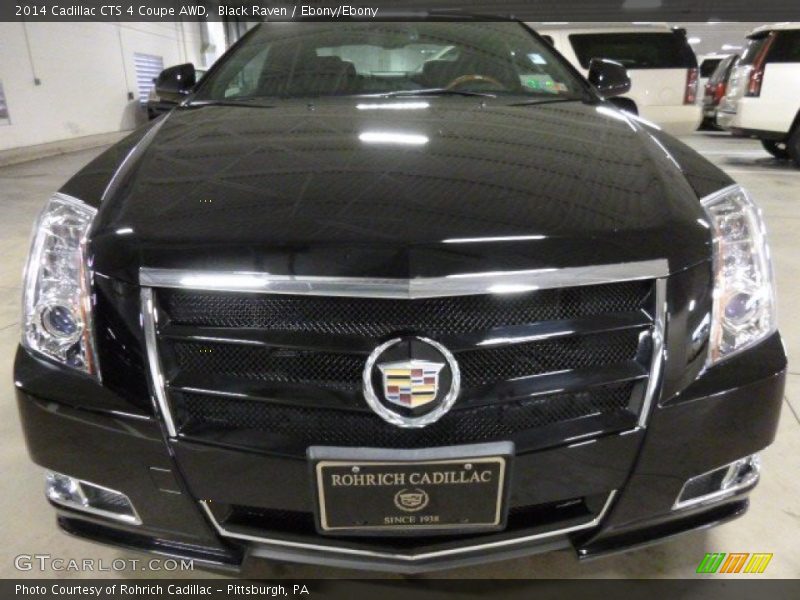Black Raven / Ebony/Ebony 2014 Cadillac CTS 4 Coupe AWD