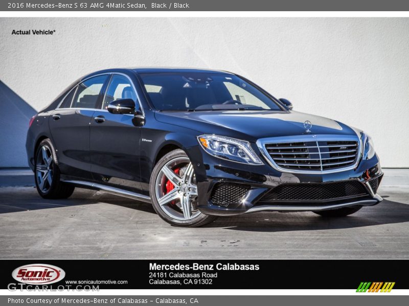 Black / Black 2016 Mercedes-Benz S 63 AMG 4Matic Sedan