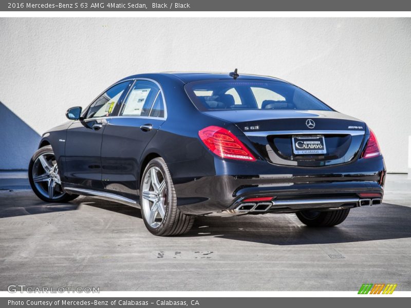 Black / Black 2016 Mercedes-Benz S 63 AMG 4Matic Sedan