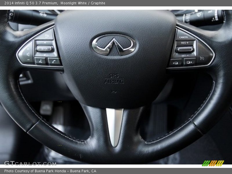 Moonlight White / Graphite 2014 Infiniti Q 50 3.7 Premium