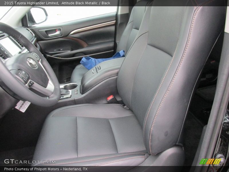 Attitude Black Metallic / Black 2015 Toyota Highlander Limited