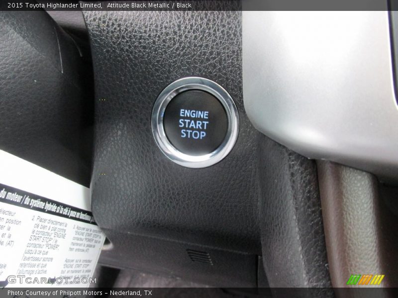 Attitude Black Metallic / Black 2015 Toyota Highlander Limited
