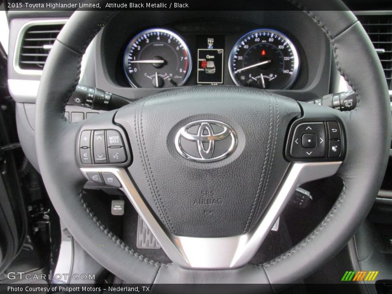 Attitude Black Metallic / Black 2015 Toyota Highlander Limited