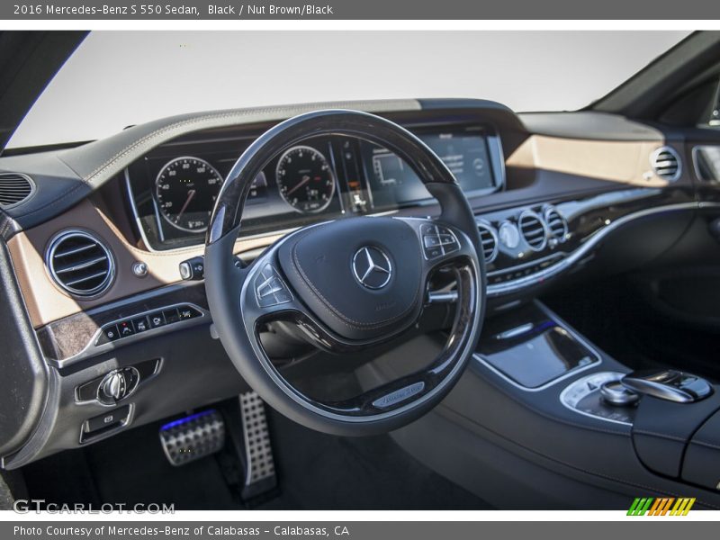 Black / Nut Brown/Black 2016 Mercedes-Benz S 550 Sedan