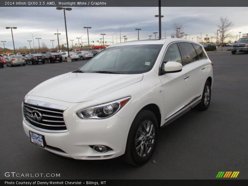Moonlight White / Graphite 2014 Infiniti QX60 3.5 AWD