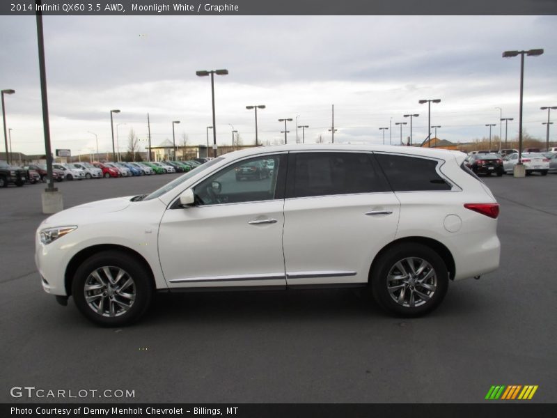 Moonlight White / Graphite 2014 Infiniti QX60 3.5 AWD
