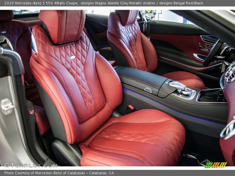 2016 S 550 4Matic Coupe designo Bengal Red/Black Interior