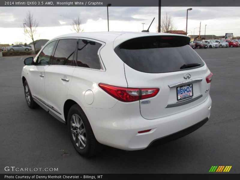 Moonlight White / Graphite 2014 Infiniti QX60 3.5 AWD