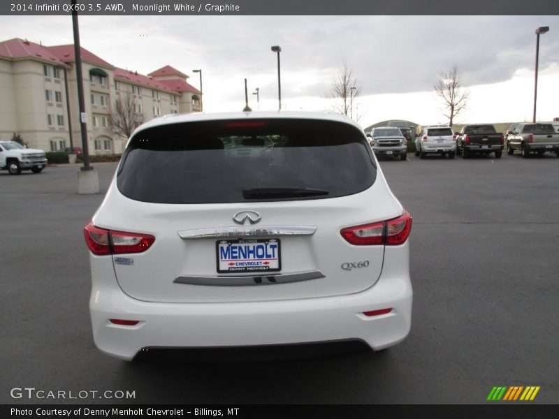 Moonlight White / Graphite 2014 Infiniti QX60 3.5 AWD
