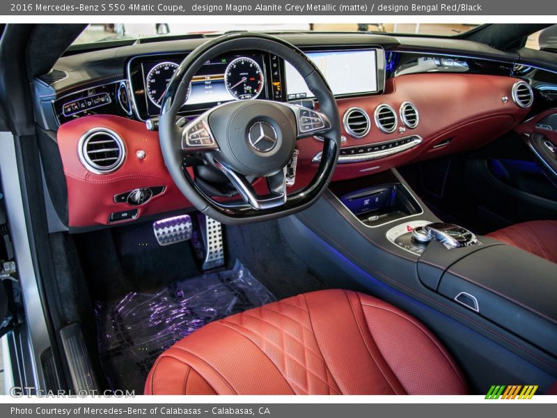 designo Bengal Red/Black Interior - 2016 S 550 4Matic Coupe 