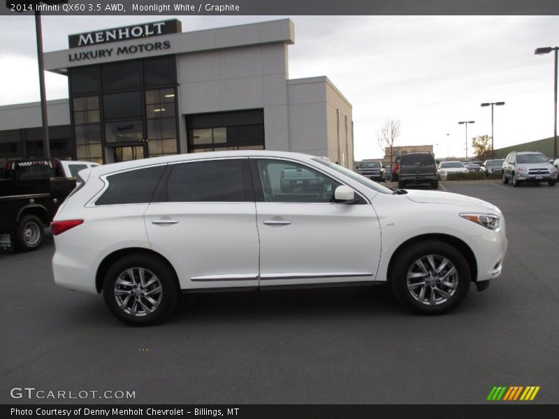Moonlight White / Graphite 2014 Infiniti QX60 3.5 AWD