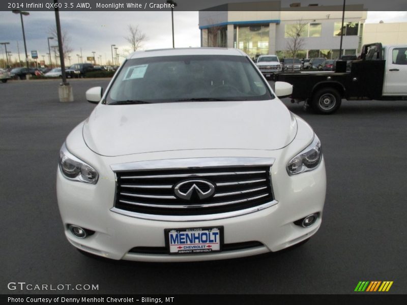 Moonlight White / Graphite 2014 Infiniti QX60 3.5 AWD