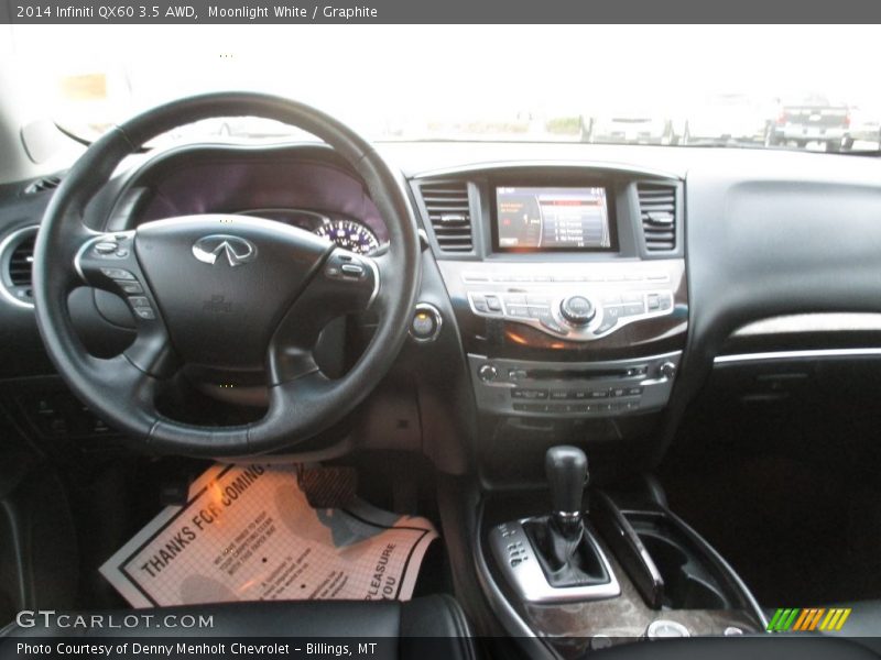 Moonlight White / Graphite 2014 Infiniti QX60 3.5 AWD