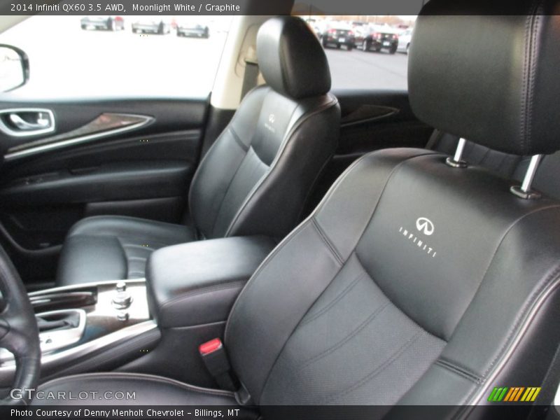 Moonlight White / Graphite 2014 Infiniti QX60 3.5 AWD