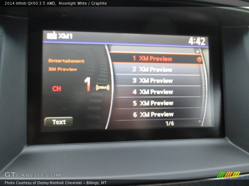 Moonlight White / Graphite 2014 Infiniti QX60 3.5 AWD