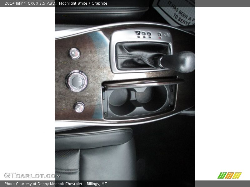 Moonlight White / Graphite 2014 Infiniti QX60 3.5 AWD